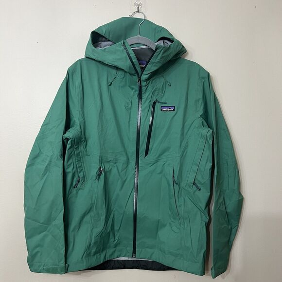 IRREGULAR Patagonia Granite Crest Rain Jacket Men's Large Gather Green NWT